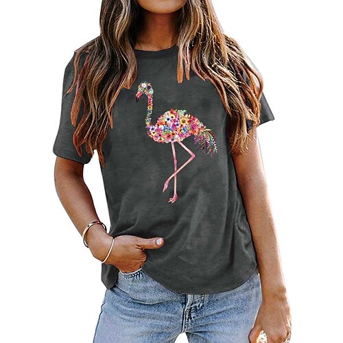 Women's T shirt Tee Basic Print Animal Basic Round Neck T-shirt Sleeve Stard Summer White Black Blue Dark Red Dark Pink
Women's T shirt Tee Basic Print Animal Basic Round Neck T-shirt Sleeve Stard Summer White Black Blue Dark Red Dark Pink