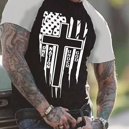 Men's Unisex T shirt Tee Hot Stamping Graphic Prints Cross Crew Neck Street Daily Print Short Sleeve Tops Designer Casual Big and Tall Sports Black / Summer
Men's Unisex T shirt Tee Hot Stamping Graphic Prints Cross Crew Neck Street Daily Print Short Sleeve Tops Designer Casual Big and Tall Sports Black / Summer