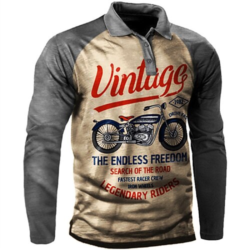 Men's Collar Polo Shirt Golf Shirt Letter Turndown Khaki 3D Print Street Daily Long Sleeve 3D Button-Down Clothing Apparel Fashion Casual Comfortable / Beach
Men's Collar Polo Shirt Golf Shirt Letter Turndown Khaki 3D Print Street Daily Long Sleeve 3D Button-Down Clothing Apparel Fashion Casual Comfortable / Beach