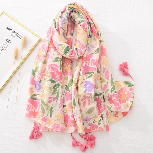 Mujer Bufanda Rectangular Uso Diario Festivos Exterior Amarillo Rojo Bufanda Floral Bloque de color Raya
Mujer Bufanda Rectangular Uso Diario Festivos Exterior Amarillo Rojo Bufanda Floral Bloque de color Raya