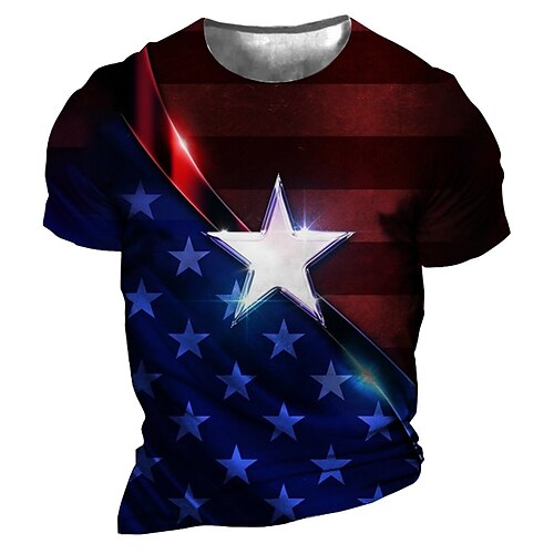 Men's Unisex T shirt Tee 3D Print Graphic Star Crew Neck Street Daily Print Short Sleeve Tops Designer Casual Vintage Big and Tall Blue / Summer
Men's Unisex T shirt Tee 3D Print Graphic Star Crew Neck Street Daily Print Short Sleeve Tops Designer Casual Vintage Big and Tall Blue / Summer