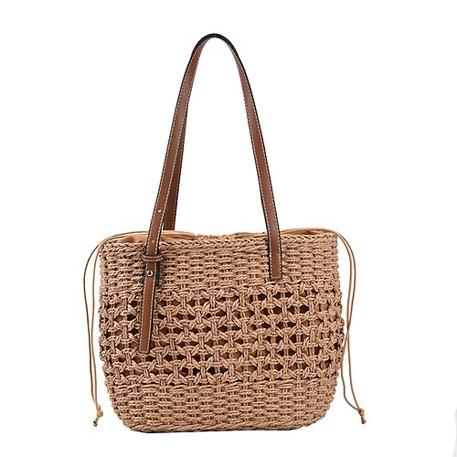 Women's Sling Bags Top Handle Bag Straw Bag Shoulder Bag Straw Zipper Solid Color Daily Outdoor Khaki Beige
Women's Sling Bags Top Handle Bag Straw Bag Shoulder Bag Straw Zipper Solid Color Daily Outdoor Khaki Beige