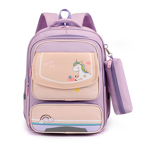 Kid's Girls' School Bag Mini Backpack Oxford Cloth Nylon Cartoon Character Large Capacity Waterproof Zipper School Daily Green Blue Purple Pink Fuchsia
Kid's Girls' School Bag Mini Backpack Oxford Cloth Nylon Cartoon Character Large Capacity Waterproof Zipper School Daily Green Blue Purple Pink Fuchsia