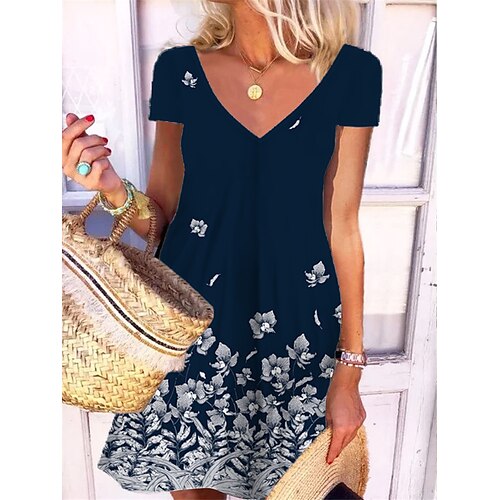 Femme Robe casual Manche Courte Printemps Eté Imprimer Floral Col V 2022 Vert bleu marine S M L XL XXL 3XL
Femme Robe casual Manche Courte Printemps Eté Imprimer Floral Col V 2022 Vert bleu marine S M L XL XXL 3XL