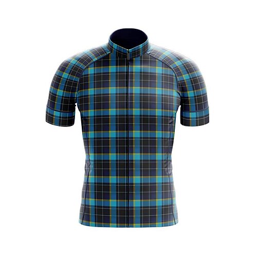21Grams Men's Cycling Jersey Short Sleeve Bike Top with 3 Rear Pockets Mountain Bike MTB Road Bike Cycling Breathable Quick Dry Moisture Wicking Reflective Strips Blue Plaid Checkered Polyester
21Grams Men's Cycling Jersey Short Sleeve Bike Top with 3 Rear Pockets Mountain Bike MTB Road Bike Cycling Breathable Quick Dry Moisture Wicking Reflective Strips Blue Plaid Checkered Polyester