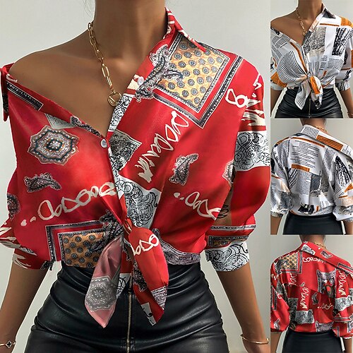 Audrey Hepburn Retro Vintage 1960s 1970s Blouse / Shirt Masquerade Women's Costume Vintage Cosplay Party / Evening Long Sleeve Blouses Masquerade
Audrey Hepburn Retro Vintage 1960s 1970s Blouse / Shirt Masquerade Women's Costume Vintage Cosplay Party / Evening Long Sleeve Blouses Masquerade