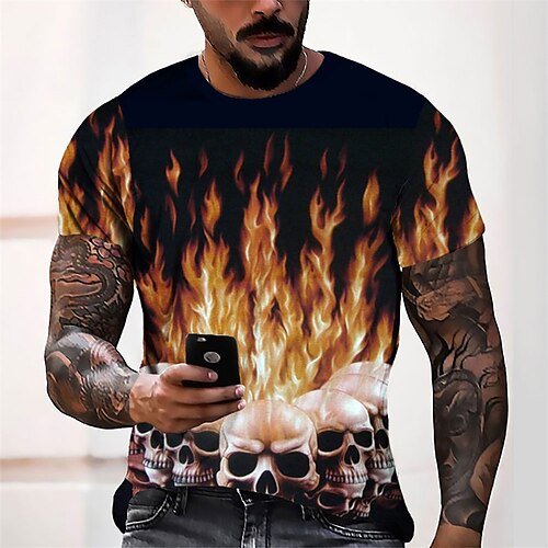 Men's Unisex T shirt Tee Graphic Prints Flame Crew Neck Orange 3D Print Outdoor Street Short Sleeve Print Clothing Apparel Sports Designer Casual Big and Tall / Summer / Summer
Men's Unisex T shirt Tee Graphic Prints Flame Crew Neck Orange 3D Print Outdoor Street Short Sleeve Print Clothing Apparel Sports Designer Casual Big and Tall / Summer / Summer