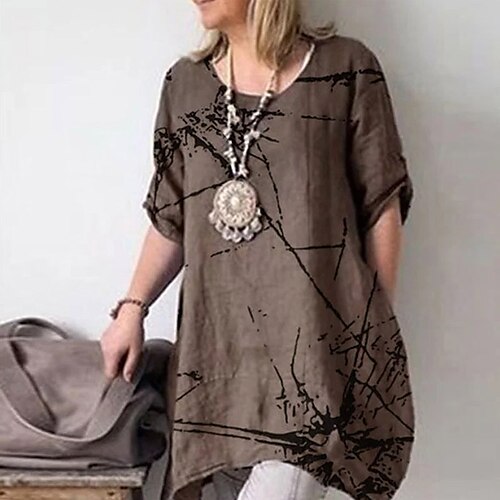 Women's Casual Dress Linen Dress Shift Dress Mini Dress Green Blue Red Half Sleeve Striped Ruched Spring Summer Crew Neck Loose Fit 2022 S M L XL XXL
Women's Casual Dress Linen Dress Shift Dress Mini Dress Green Blue Red Half Sleeve Striped Ruched Spring Summer Crew Neck Loose Fit 2022 S M L XL XXL