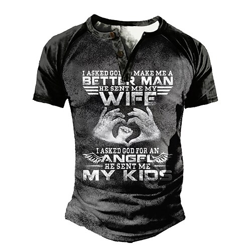 Men's Henley Shirt Tee T shirt Tee 3D Print Graphic Patterned Hand Plus Size Henley Daily Sports Patchwork Button-Down Short Sleeve Tops Designer Basic Casual Big and Tall Black / Summer
Men's Henley Shirt Tee T shirt Tee 3D Print Graphic Patterned Hand Plus Size Henley Daily Sports Patchwork Button-Down Short Sleeve Tops Designer Basic Casual Big and Tall Black / Summer