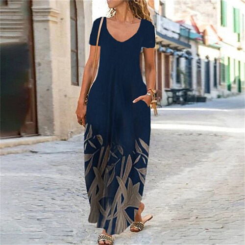 Damen Casual kleid Etuikleid Marineblau Kurzarm Blumen Tasche Frühling Sommer V Ausschnitt 2022 S M L XL XXL 3XL
Damen Casual kleid Etuikleid Marineblau Kurzarm Blumen Tasche Frühling Sommer V Ausschnitt 2022 S M L XL XXL 3XL