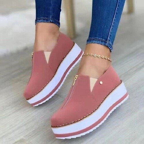 Dame Slip-Ons Store størrelser Daglig Plattform Rund Tå Fritid PU Lær Tøfler Ensfarget Mørkebrun Svart Rosa
Dame Slip-Ons Store størrelser Daglig Plattform Rund Tå Fritid PU Lær Tøfler Ensfarget Mørkebrun Svart Rosa
