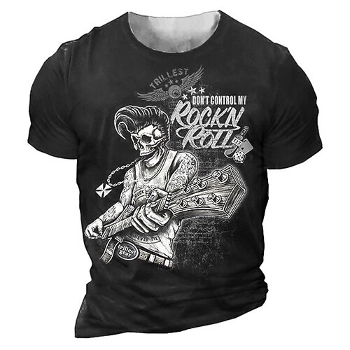 Men's Unisex T shirt Tee 3D Print Graphic Prints Skull Crew Neck Street Daily Print Short Sleeve Tops Designer Casual Vintage Big and Tall Black Army Green Dark Gray / Summer
Men's Unisex T shirt Tee 3D Print Graphic Prints Skull Crew Neck Street Daily Print Short Sleeve Tops Designer Casual Vintage Big and Tall Black Army Green Dark Gray / Summer