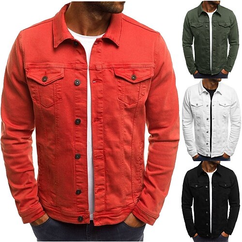 Men's Winter Jacket Winter Coat Jacket Windproof Quick Dry Street Daily Holiday Single Breasted Turndown Streetwear Casual Jacket Outerwear Solid Color Pocket Blue Army Green Red / Spring / Fall
Men's Winter Jacket Winter Coat Jacket Windproof Quick Dry Street Daily Holiday Single Breasted Turndown Streetwear Casual Jacket Outerwear Solid Color Pocket Blue Army Green Red / Spring / Fall