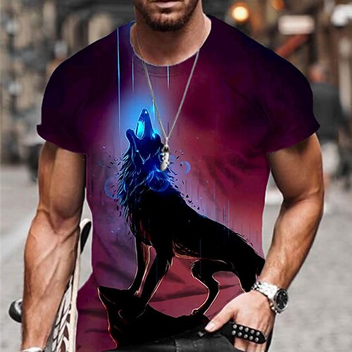 Men's Unisex T shirt Tee Wolf Graphic Prints Crew Neck Wine Green Blue 3D Print Outdoor Street Short Sleeve Print Clothing Apparel Sports Designer Casual Big and Tall / Summer / Summer
Men's Unisex T shirt Tee Wolf Graphic Prints Crew Neck Wine Green Blue 3D Print Outdoor Street Short Sleeve Print Clothing Apparel Sports Designer Casual Big and Tall / Summer / Summer