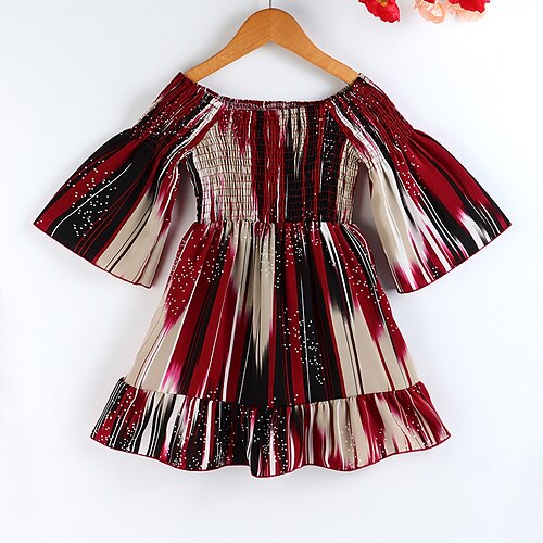 Kids Little Girls' Dress Color Block A Line Dress Daily Patchwork Wine Asymmetrical 3/4 Length Sleeve Beautiful Cute Dresses Spring Summer Regular Fit 2-6 Years
Kids Little Girls' Dress Color Block A Line Dress Daily Patchwork Wine Asymmetrical 3/4 Length Sleeve Beautiful Cute Dresses Spring Summer Regular Fit 2-6 Years