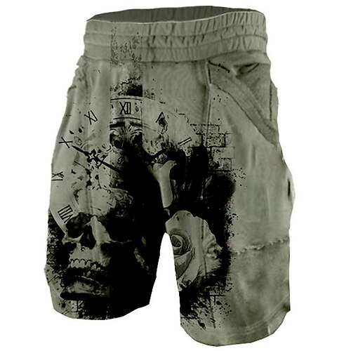 Men's Sweat Shorts Pocket Elastic Waist 3D Print Skull Graphic Prints Comfort Breathable Short Sports Outdoor Casual Daily Fashion Streetwear Dark Gray Micro-elastic
Men's Sweat Shorts Pocket Elastic Waist 3D Print Skull Graphic Prints Comfort Breathable Short Sports Outdoor Casual Daily Fashion Streetwear Dark Gray Micro-elastic