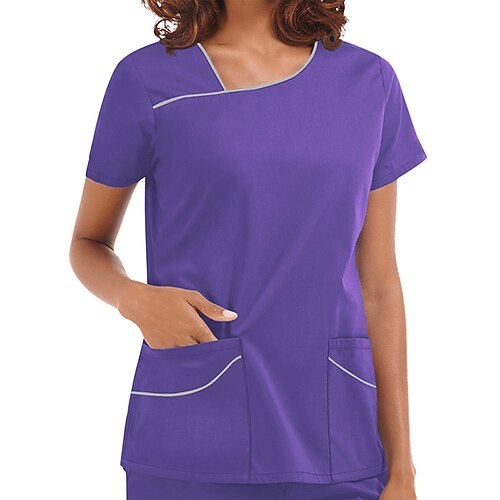 Women's Blouse Shirt Green Blue Purple Plain Pocket Short Sleeve Daily Weekend Streetwear Casual V Neck Regular S
Women's Blouse Shirt Green Blue Purple Plain Pocket Short Sleeve Daily Weekend Streetwear Casual V Neck Regular S