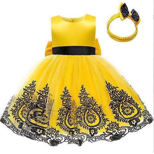 Toddler Little Girls' Dress Solid Colored Flower A Line Dress Party Special Occasion Embroidered Bow Pink Yellow Champagne Knee-length Sleeveless Princess Cute Dresses Spring Summer Slim 1-5 Years
Toddler Little Girls' Dress Solid Colored Flower A Line Dress Party Special Occasion Embroidered Bow Pink Yellow Champagne Knee-length Sleeveless Princess Cute Dresses Spring Summer Slim 1-5 Years