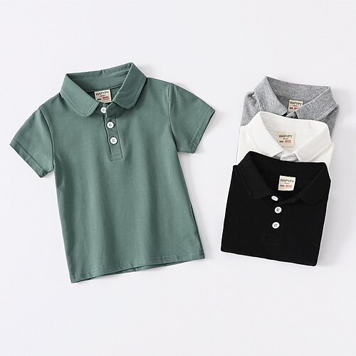 Kids Boys T shirt Solid Color Outdoor Short Sleeve Active Cotton 3-6 Years Spring Black Light Green Gray
Kids Boys T shirt Solid Color Outdoor Short Sleeve Active Cotton 3-6 Years Spring Black Light Green Gray