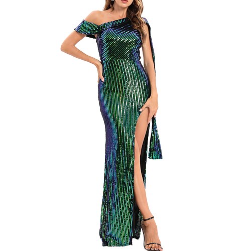 Women's Sheath Dress Maxi long Dress Green Gold Sleeveless Pure Color Sequins Split Cold Shoulder Spring Summer One Shoulder Party Elegant 2022 S M L XL / Party Dress
Women's Sheath Dress Maxi long Dress Green Gold Sleeveless Pure Color Sequins Split Cold Shoulder Spring Summer One Shoulder Party Elegant 2022 S M L XL / Party Dress