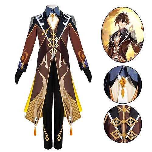 Inspirert av Genshin Impact Zhongli Anime Cosplay-kostymer Japansk Cosplay-drakter Kostume Til Herre
Inspirert av Genshin Impact Zhongli Anime Cosplay-kostymer Japansk Cosplay-drakter Kostume Til Herre