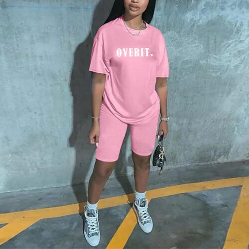 Women's Women Tracksuit Green Pink Sport Daily Wear Letter Print Crew Neck Pant S M L XL XXL
Women's Women Tracksuit Green Pink Sport Daily Wear Letter Print Crew Neck Pant S M L XL XXL