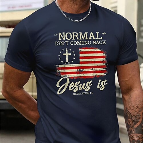 Men's T shirt Tee Graphic Letter National Flag Crew Neck Navy Blue Print Street Casual Short Sleeve Clothing Apparel Fashion Designer Classic Comfortable / Summer / Summer / Sports
Men's T shirt Tee Graphic Letter National Flag Crew Neck Navy Blue Print Street Casual Short Sleeve Clothing Apparel Fashion Designer Classic Comfortable / Summer / Summer / Sports