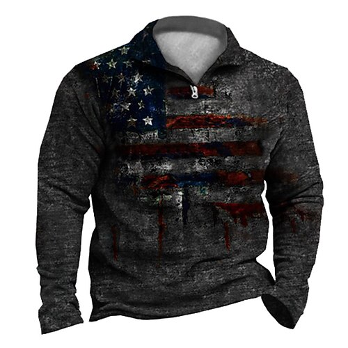 Men's Unisex Zip Up Sweatshirt Pullover Graphic Prints National Flag Quarter Zip Print Daily Sports 3D Print Designer Casual Hoodies Sweatshirts Green Black Gray
Men's Unisex Zip Up Sweatshirt Pullover Graphic Prints National Flag Quarter Zip Print Daily Sports 3D Print Designer Casual Hoodies Sweatshirts Green Black Gray