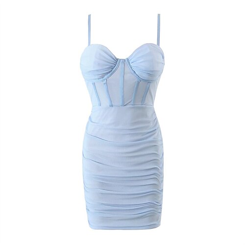 Mujer Vestido de Fiesta Vestido corsé Corte Bodycon Negro Azul Piscina Beige Sin Mangas Color puro Frunce Primavera Verano Correa de espagueti Delgado 2022 S M L
Mujer Vestido de Fiesta Vestido corsé Corte Bodycon Negro Azul Piscina Beige Sin Mangas Color puro Frunce Primavera Verano Correa de espagueti Delgado 2022 S M L