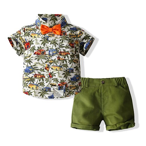 2 Piezas Niños Chico Camisa y Bermudas Conjunto de Ropa Vestimenta Palmera Manga Corta Establecer Amable Estilo preppy Verano 2-6 años Verde Trébol
2 Piezas Niños Chico Camisa y Bermudas Conjunto de Ropa Vestimenta Palmera Manga Corta Establecer Amable Estilo preppy Verano 2-6 años Verde Trébol