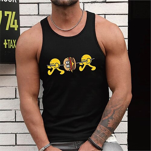 Homme Débardeur Gilet Maillot de Corps T-shirt sans manches Bande dessinée Imprimés Photos Col Ras du Cou Estampage à chaud Grande Taille Extérieur du quotidien Sans Manches Imprimer Vêtement Tenue
Homme Débardeur Gilet Maillot de Corps T-shirt sans manches Bande dessinée Imprimés Photos Col Ras du Cou Estampage à chaud Grande Taille Extérieur du quotidien Sans Manches Imprimer Vêtement Tenue