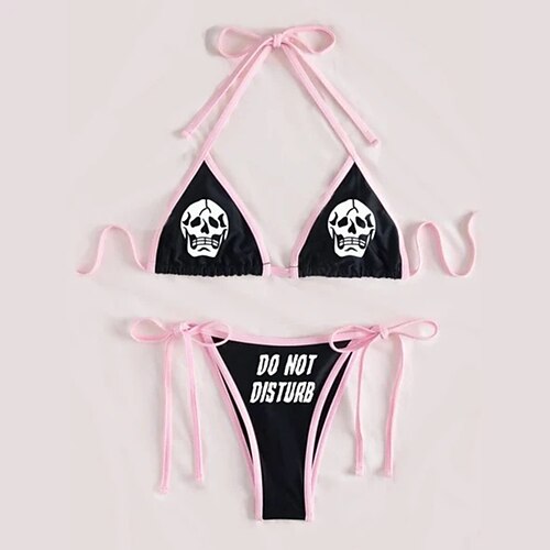 Costumi da bagno Bikini Costume da bagno Sensuale Punk e gotico Per donna Fantasma Diavolo Costumi scheletro Ragazza sulla spiaggia Poliestere Nero Superiore Tanga
Costumi da bagno Bikini Costume da bagno Sensuale Punk e gotico Per donna Fantasma Diavolo Costumi scheletro Ragazza sulla spiaggia Poliestere Nero Superiore Tanga