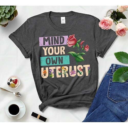 Women's T shirt Tee Vote Ruthless Pro Roe 1973 Feminist Casual Daily T shirt Tee Short Sleeve Round Neck Basic Essential Black Blue Wine S
Women's T shirt Tee Vote Ruthless Pro Roe 1973 Feminist Casual Daily T shirt Tee Short Sleeve Round Neck Basic Essential Black Blue Wine S