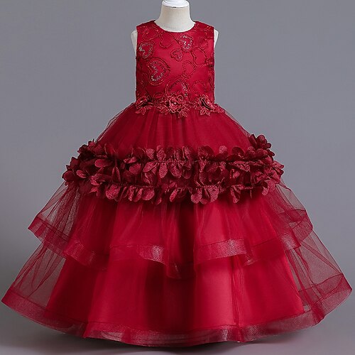 Kids Little Girls' Dress Solid Colored Tulle Dress Party Daily Beaded Wine Dusty Rose Beige Maxi Sleeveless Princess Cute Dresses Spring Summer Slim 3-12 Years
Kids Little Girls' Dress Solid Colored Tulle Dress Party Daily Beaded Wine Dusty Rose Beige Maxi Sleeveless Princess Cute Dresses Spring Summer Slim 3-12 Years