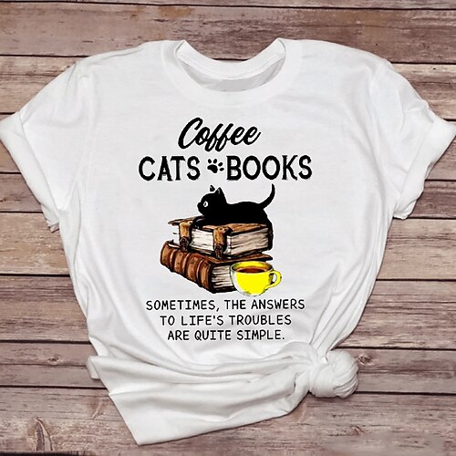 Women's Plus Size Curve Tops T shirt Tee Striped Cat Print Short Sleeve Crewneck Streetwear Daily Going out Polyester Spring Summer White Black
Women's Plus Size Curve Tops T shirt Tee Striped Cat Print Short Sleeve Crewneck Streetwear Daily Going out Polyester Spring Summer White Black