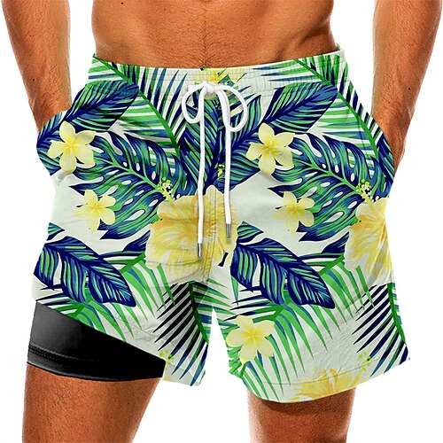 Men's Swim Trunks Swim Shorts Quick Dry Board Shorts Bathing Suit with Pockets Compression Liner Drawstring Swimming Surfing Beach Water Sports Floral Summer
Men's Swim Trunks Swim Shorts Quick Dry Board Shorts Bathing Suit with Pockets Compression Liner Drawstring Swimming Surfing Beach Water Sports Floral Summer
