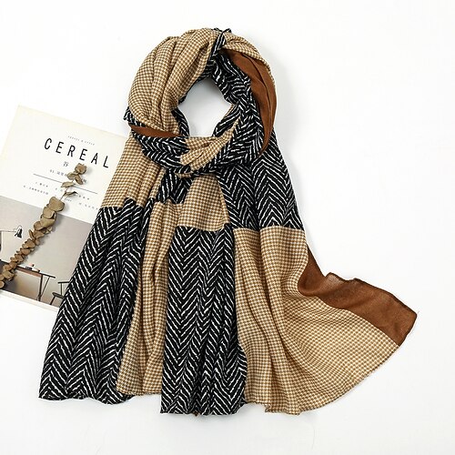 1 pz moda donna sciarpa modello geometrico scialli e impacchi di alta qualità stampati donna hijab sciarpa lunga e morbida bandana
1 pz moda donna sciarpa modello geometrico scialli e impacchi di alta qualità stampati donna hijab sciarpa lunga e morbida bandana