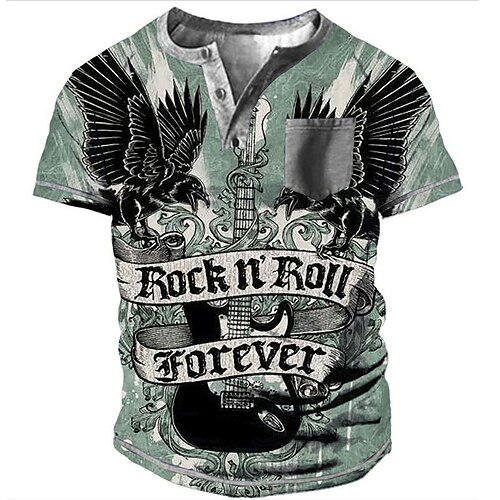 Men's Henley Shirt Tee T shirt Tee 3D Print Graphic Patterned Eagle Letter Plus Size Henley Daily Sports Button-Down Print Short Sleeve Tops Basic Casual Classic Big and Tall Green / Summer
Men's Henley Shirt Tee T shirt Tee 3D Print Graphic Patterned Eagle Letter Plus Size Henley Daily Sports Button-Down Print Short Sleeve Tops Basic Casual Classic Big and Tall Green / Summer
