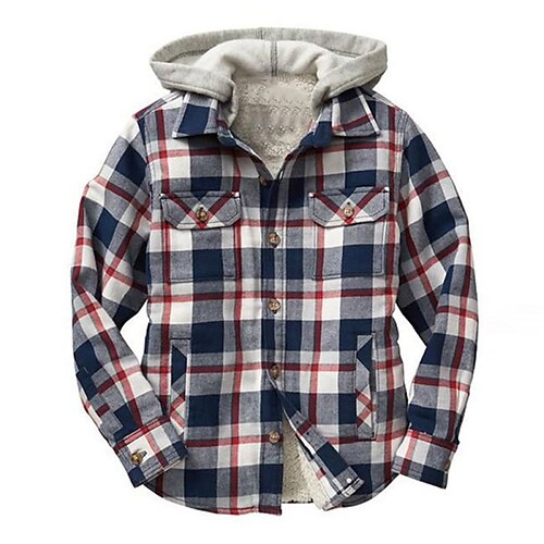 Herren Jacke Windundurchlässig warm halten Strasse Täglich Festtage Einreihiger Verschluss Kapuzenpullover Strassenmode Casual Jacke Oberbekleidung Plaid / Karomuster Tasche Staubiges Blau / Winter
Herren Jacke Windundurchlässig warm halten Strasse Täglich Festtage Einreihiger Verschluss Kapuzenpullover Strassenmode Casual Jacke Oberbekleidung Plaid / Karomuster Tasche Staubiges Blau / Winter