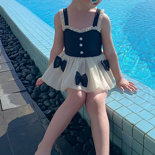 Kids Girls' Swimwear One Piece Swimsuit Patchwork Bow Swimwear Patchwork Sleeveless White Outdoor Beach Active Cute Bathing Suits 2-8 Years / Spring / Summer
Kids Girls' Swimwear One Piece Swimsuit Patchwork Bow Swimwear Patchwork Sleeveless White Outdoor Beach Active Cute Bathing Suits 2-8 Years / Spring / Summer