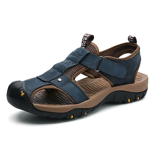 Men's Hiking Shoes Walking Shoes Sandals Breathable Wearable Lightweight Comfortable Outdoor Cowhide Summer khaki Blue Red Brown / Round Toe
Men's Hiking Shoes Walking Shoes Sandals Breathable Wearable Lightweight Comfortable Outdoor Cowhide Summer khaki Blue Red Brown / Round Toe