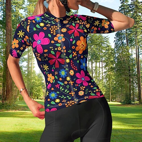 21Grams Women's Cycling Jersey Short Sleeve Bike Jersey Top with 3 Rear Pockets Mountain Bike MTB Road Bike Cycling Fast Dry Breathable Quick Dry Moisture Wicking Green Yellow Royal Blue Floral
21Grams Women's Cycling Jersey Short Sleeve Bike Jersey Top with 3 Rear Pockets Mountain Bike MTB Road Bike Cycling Fast Dry Breathable Quick Dry Moisture Wicking Green Yellow Royal Blue Floral