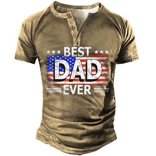 Men's Henley Shirt Tee T shirt Tee 3D Print Graphic Patterned National Flag Letter Plus Size Henley Daily Sports Patchwork Button-Down Tops Designer Basic Casual Classic Brown / Summer
Men's Henley Shirt Tee T shirt Tee 3D Print Graphic Patterned National Flag Letter Plus Size Henley Daily Sports Patchwork Button-Down Tops Designer Basic Casual Classic Brown / Summer
