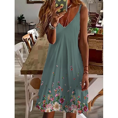 Mulheres Vestido casual Vestido de turno Vestido de decote Minivestido Branco Vermelho Azul Sem Manga Floral Imprimir Primavera Verão Com Alças Finas Férias 2023 S M L XL XXL 3XL
Mulheres Vestido casual Vestido de turno Vestido de decote Minivestido Branco Vermelho Azul Sem Manga Floral Imprimir Primavera Verão Com Alças Finas Férias 2023 S M L XL XXL 3XL