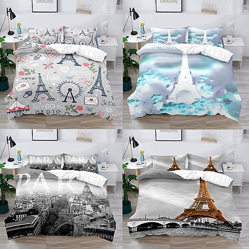 3-Piece Duvet Cover Set Hotel Bedding Sets Comforter Cover with Soft Lightweight Microfiber, Include 1 Duvet Cover, 2 Pillowcases for Double/Queen/King(1 Pillowcase for Twin/Single)
3-Piece Duvet Cover Set Hotel Bedding Sets Comforter Cover with Soft Lightweight Microfiber, Include 1 Duvet Cover, 2 Pillowcases for Double/Queen/King(1 Pillowcase for Twin/Single)