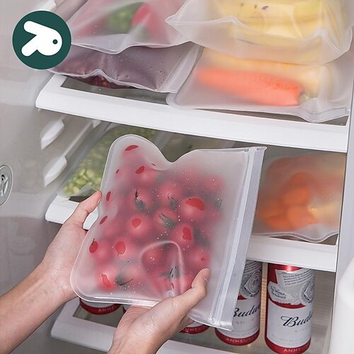 

Pintu Refrigerator Food Storage Bag Eva Food Grade Fresh-Keeping Bag Household Fruit And Vegetable Sealed Bag Reuse