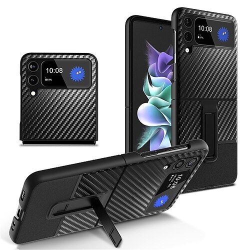 Phone Case For Samsung Galaxy Flip Z Flip 3 Bumper Frame Flip Dustproof Lines / Waves PC Metal
Phone Case For Samsung Galaxy Flip Z Flip 3 Bumper Frame Flip Dustproof Lines / Waves PC Metal