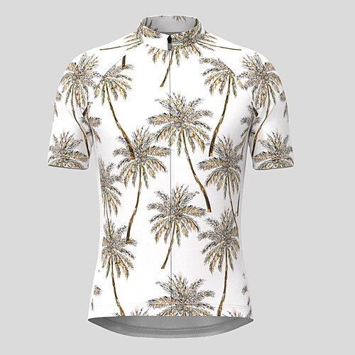 21Grams Men's Cycling Jersey Short Sleeve Bike Top with 3 Rear Pockets Mountain Bike MTB Road Bike Cycling Breathable Quick Dry Moisture Wicking Reflective Strips White Palm Tree Polyester Spandex
21Grams Men's Cycling Jersey Short Sleeve Bike Top with 3 Rear Pockets Mountain Bike MTB Road Bike Cycling Breathable Quick Dry Moisture Wicking Reflective Strips White Palm Tree Polyester Spandex