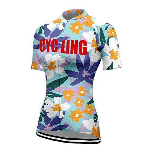 21Grams Women's Short Sleeve Cycling Jersey Bike Jersey Top with 3 Rear Pockets Mountain Bike MTB Road Bike Cycling Breathable Quick Dry Moisture Wicking Green Army Green Blue Floral Botanical
21Grams Women's Short Sleeve Cycling Jersey Bike Jersey Top with 3 Rear Pockets Mountain Bike MTB Road Bike Cycling Breathable Quick Dry Moisture Wicking Green Army Green Blue Floral Botanical