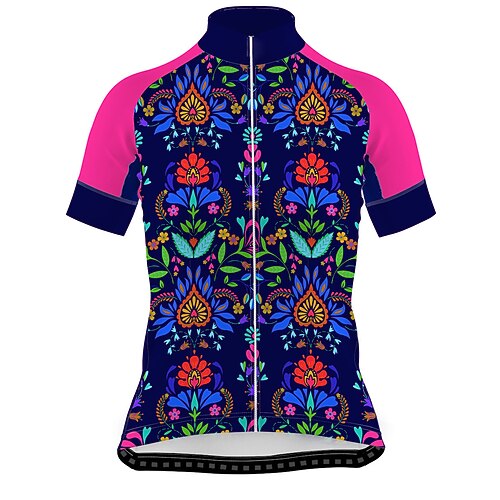 21Grams Women's Short Sleeve Cycling Jersey Bike Jersey Top with 3 Rear Pockets Mountain Bike MTB Road Bike Cycling Breathable Quick Dry Moisture Wicking Blue Pink Spandex Polyester Sports Clothing
21Grams Women's Short Sleeve Cycling Jersey Bike Jersey Top with 3 Rear Pockets Mountain Bike MTB Road Bike Cycling Breathable Quick Dry Moisture Wicking Blue Pink Spandex Polyester Sports Clothing